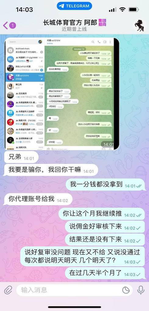 维基体育长城体育黑平台，黑代理佣金不发，垃圾野鸡平台！