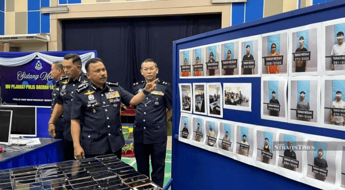马来西亚吉兰丹捣毁恋爱诈骗窝点,58人落网,涉中国籍人员! 专骗新加坡男子